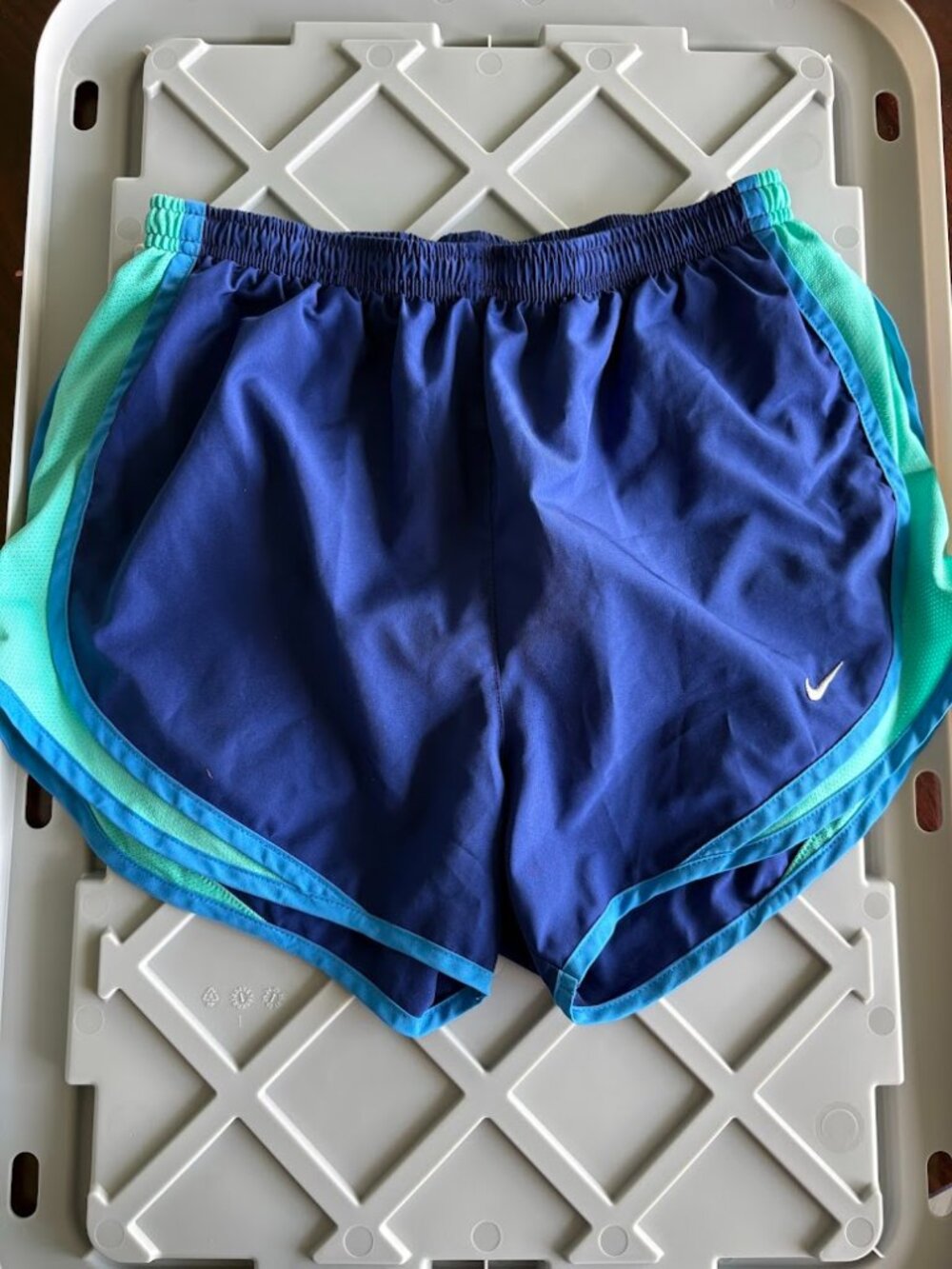 Nike Dri-FIT Tempo Running Shorts Blue/Teal Size S